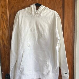 Lacoste Men's white Hoodie